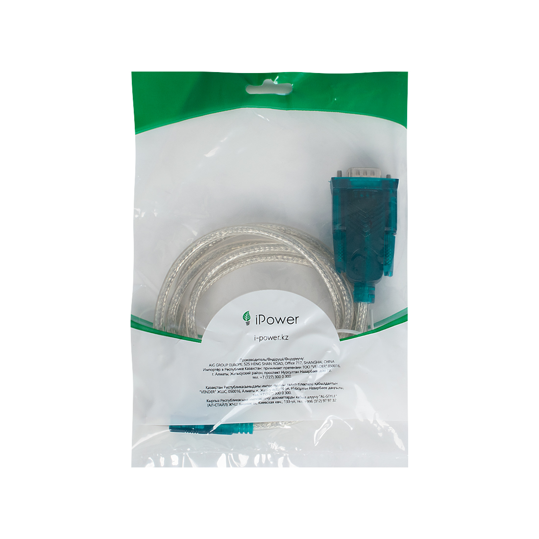 Интерфейсный кабель, iPower, USB TO RS232, 9pin, USB-COM port, CH-340, 1.5м