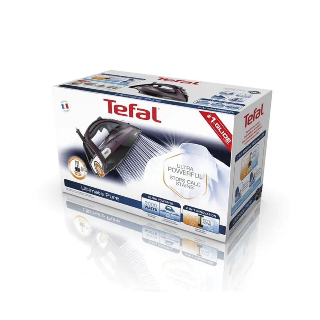Утюг, Tefal, FV9835E0, 3000 Вт, Паровой удар 240 г/мин, Уровень подачи пара 55 г/мин