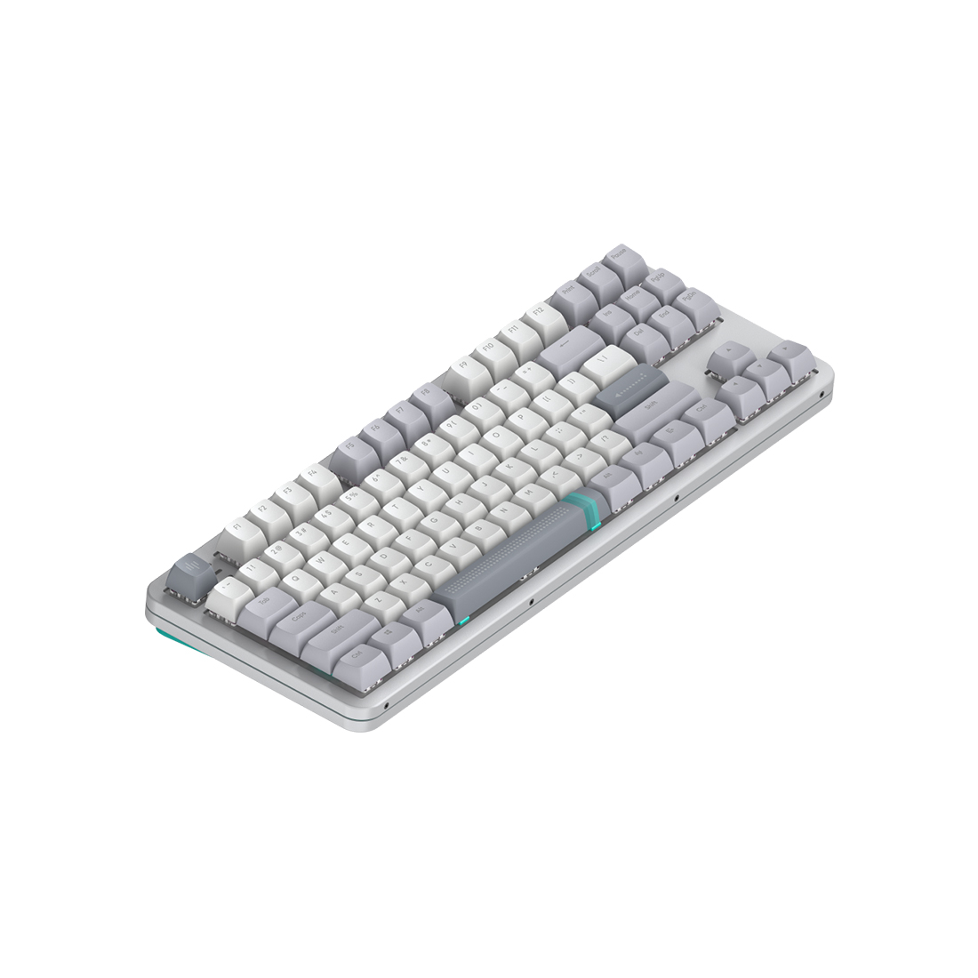 Клавиатура, Dark Project, DPKB_DAYLIGHT_87_ANSI_UA, ALU87A Daylight, Игровая, Механическая, TKL, g3ms Zircon switches, USB, Подсветка RGB, Размер: 362 x 136 x 42 мм., Анг/Рус, Серый