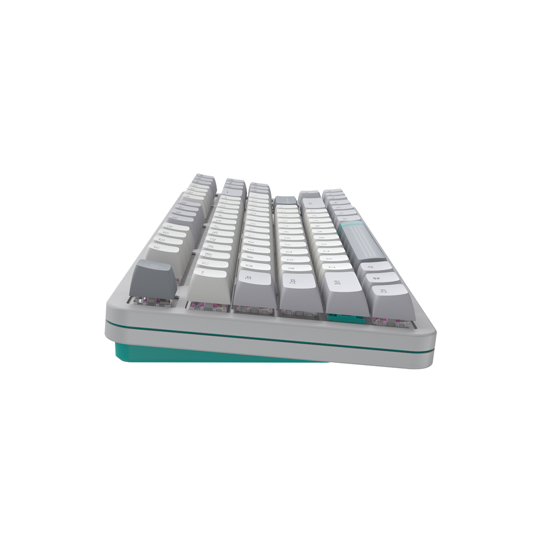 Клавиатура, Dark Project, DPKB_DAYLIGHT_87_ANSI_UA, ALU87A Daylight, Игровая, Механическая, TKL, g3ms Zircon switches, USB, Подсветка RGB, Размер: 362 x 136 x 42 мм., Анг/Рус, Серый