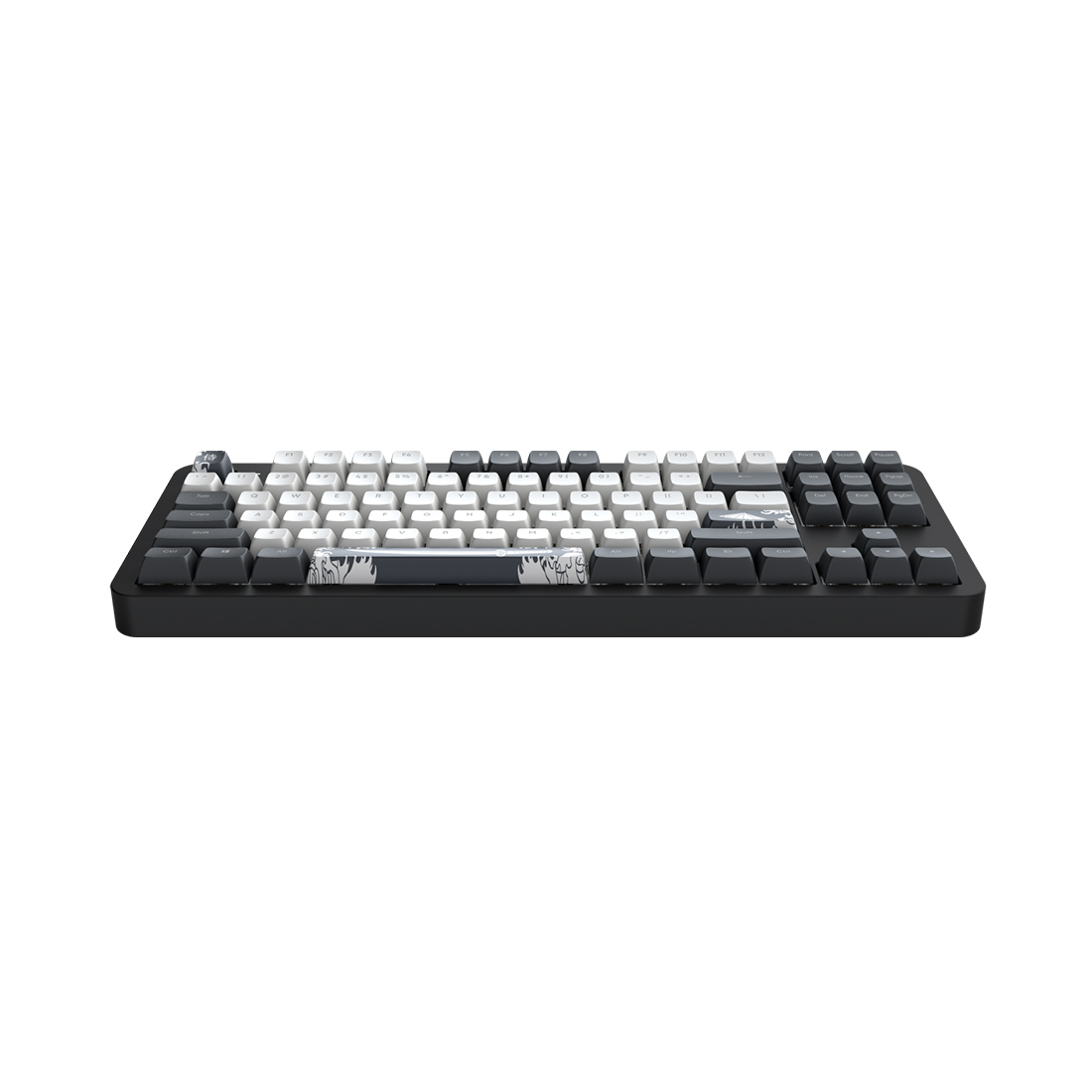 Клавиатура, Dark Project, DPKB_BUSHIDO_87_ANSI_UA, ALU87B Bushido, Игровая, Механическая, TKL, g3ms Moonstone switches, USB, Подсветка RGB, Размер: 366 x 141 x 45 мм., Анг/Рус, Чёрный
