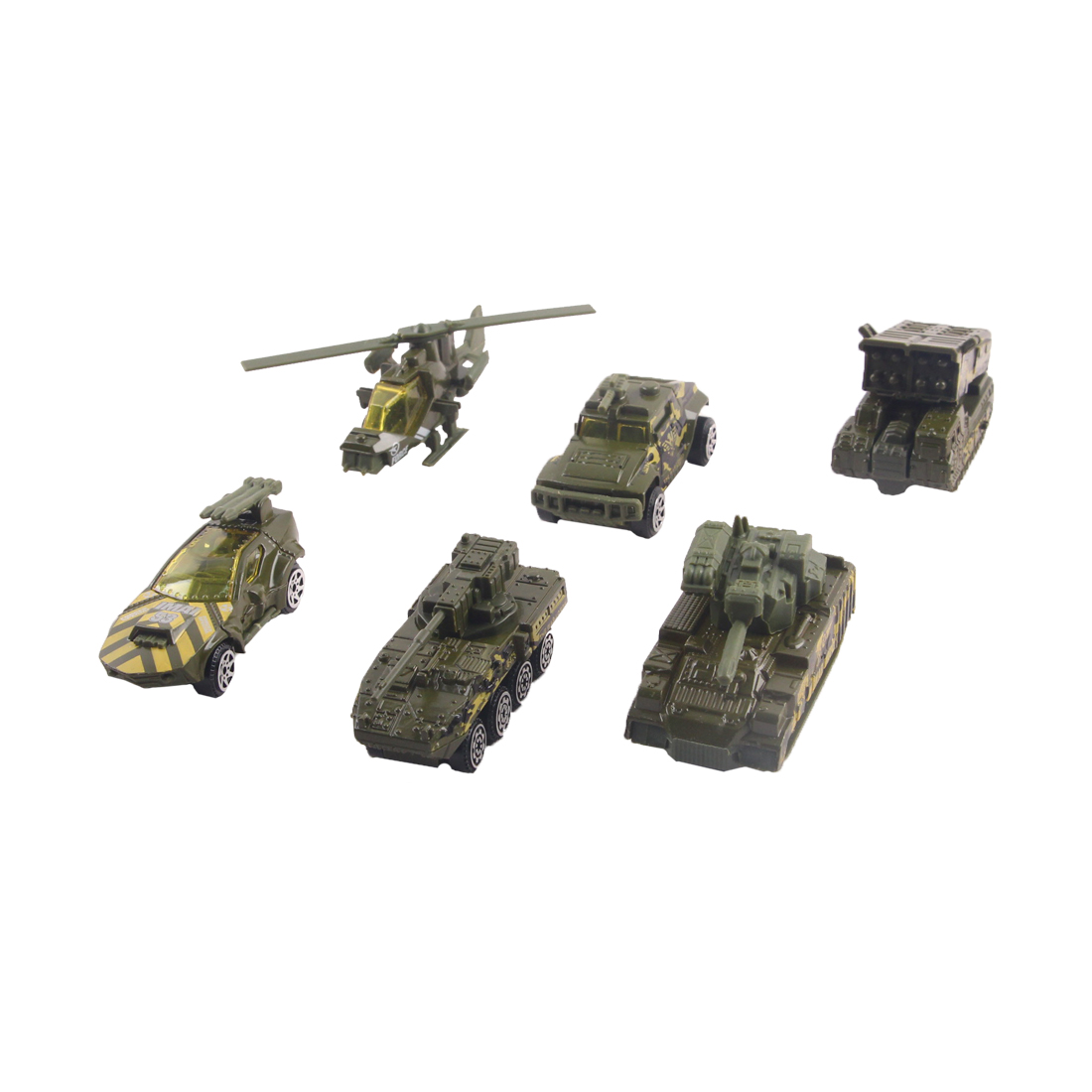 Набор металлических машинок, X-Game, XGCM6F, Серия "ВОЕННЫЕ", (6 шт. в коробке), Метал-Пластик, Цветная коробка