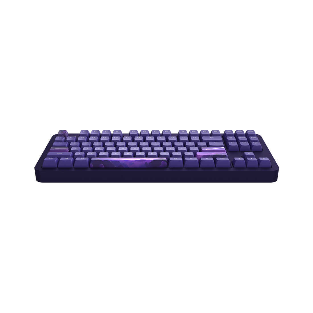 Клавиатура, Dark Project, DPKB_CELESTIAL_87_ANSI_UA, ALU87B Celestial, Игровая, Механическая, TKL, g3ms Voidstone switches, USB, Подсветка RGB, Размер: 369 x 142 x 43 мм., Анг/Рус, Фиолетовый