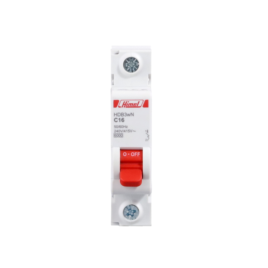 Автоматический выключатель, Himel, HDB3WL1B10, HDB3w 1Р 10А х-ка B 4,5кА