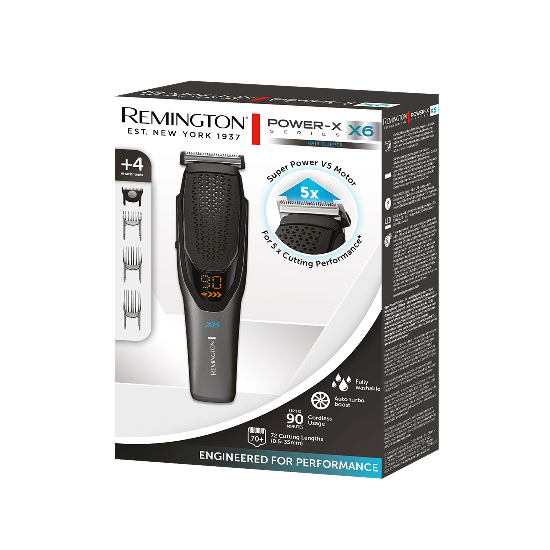 Машинка для стрижки, Remington, HC6000, Материал лезвий нержавеющая сталь, Питание от аккумулятора и от сети, Материал корпуса пластик, Серый