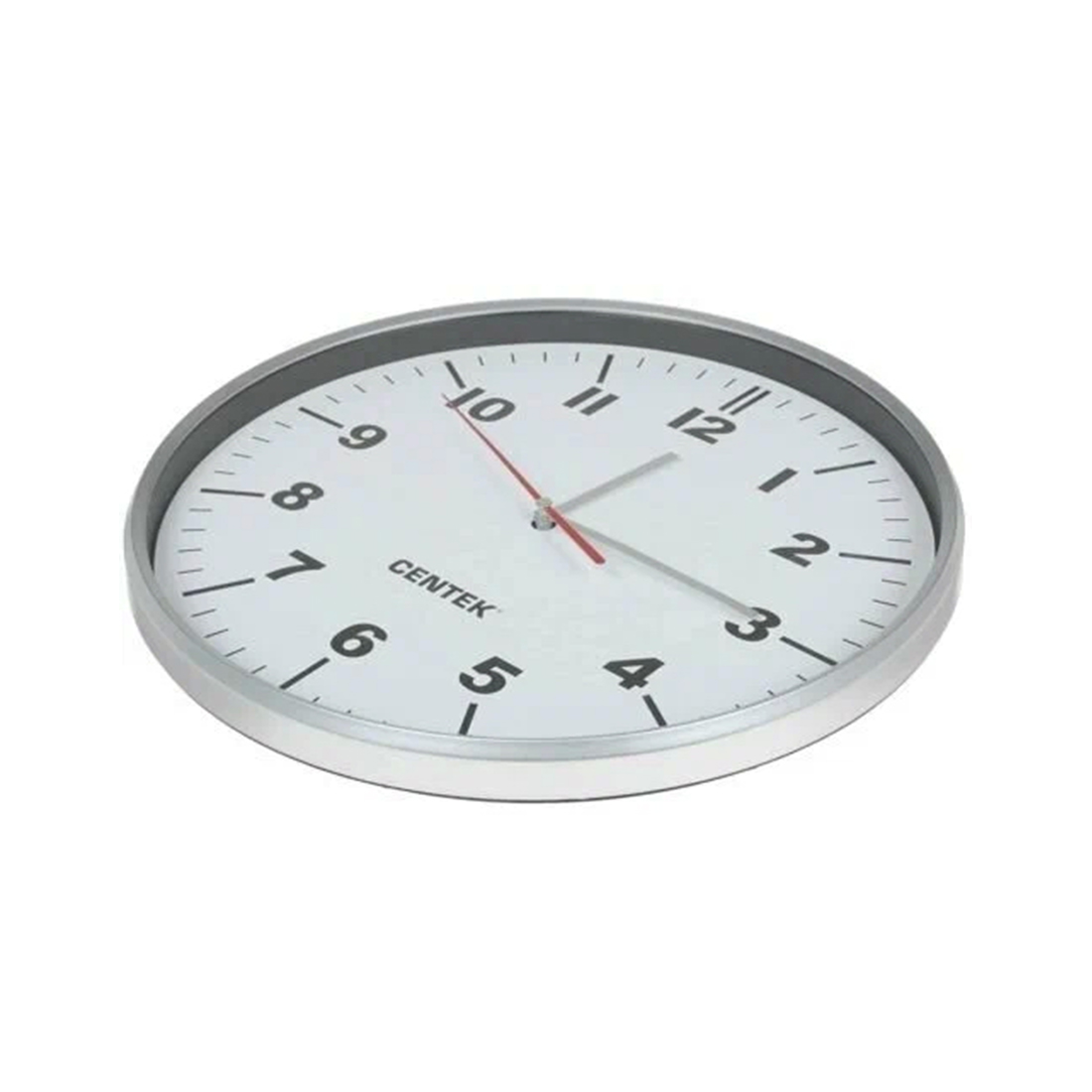 Часы настенные, Centek, СТ-7100, 30см диам., Круг, Плавный ход, Кварц. механизм, Белый