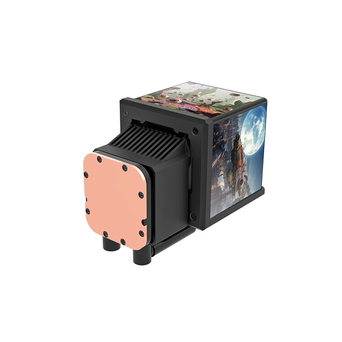 Кулер с водяным охлаждением, Thermaltake, MINECUBE 360 Ultra ARGB Black, CL-W481-PL12SW-A, Intel LGA 2066/2011-3/2011/1851/1700/1200/1156/1155/1151/1150, AMD AM5/AM4/, TDP 360W Вт, 3*12см, 500~2000 об/мин, 57.11, 32.5, Черный