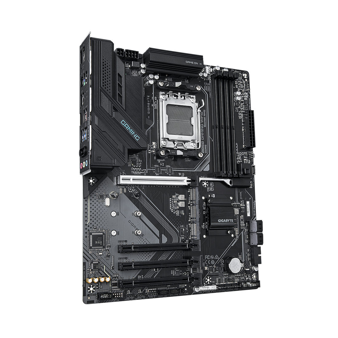 Материнская плата, Gigabyte, B850 GAMING WF6 (4719331866631), AM5, B850, 4xDDR5 4400/4800/5200/8200(OC), 4xSATA3, 3xM.2 (PCIe 4.0 x4/x2), RAID, 1xHDMI, 1хDP, 4xPCI-Ex16, WiFi, ATX