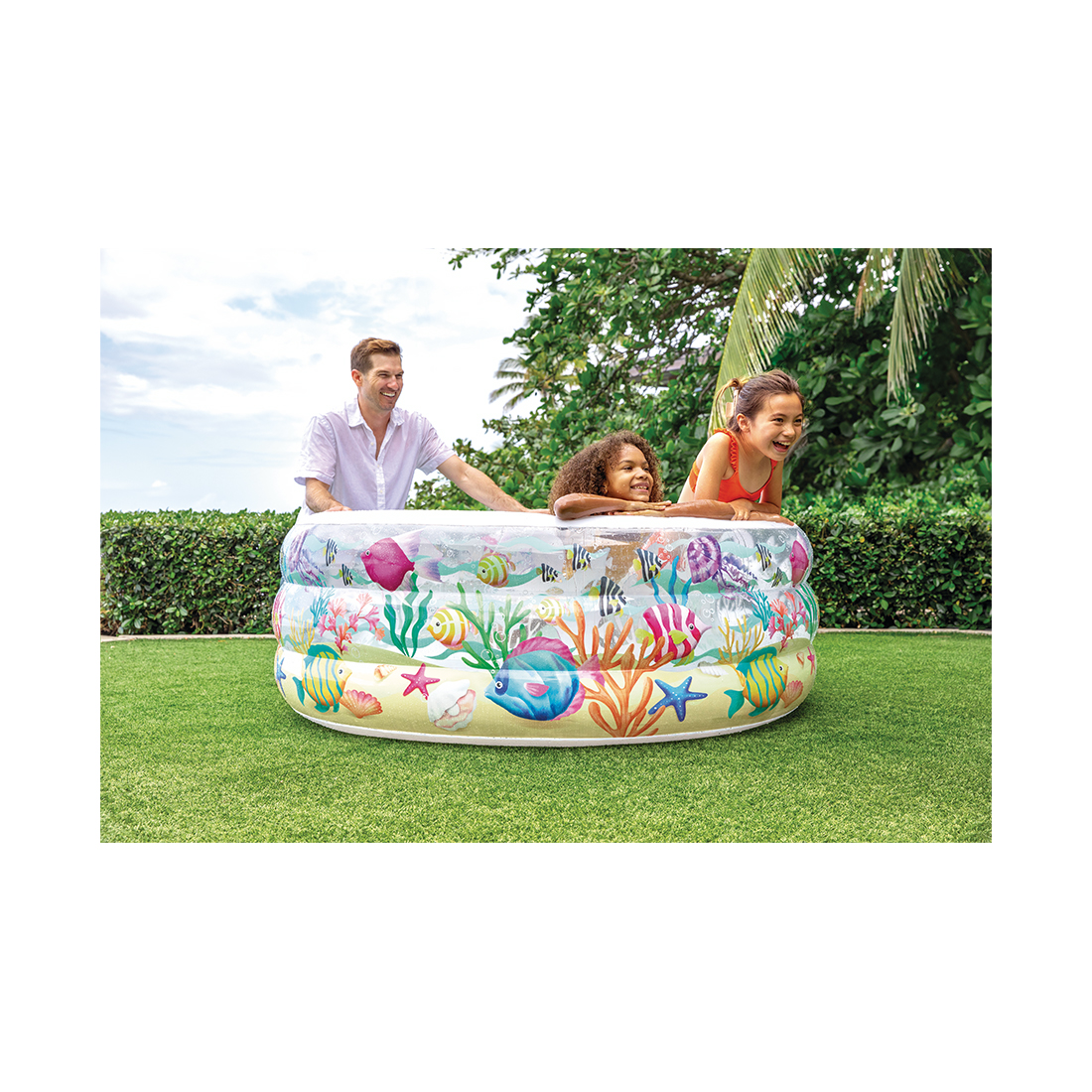 Балаларға арналған надувной бассейн Fishy Fun 152 х 56 см