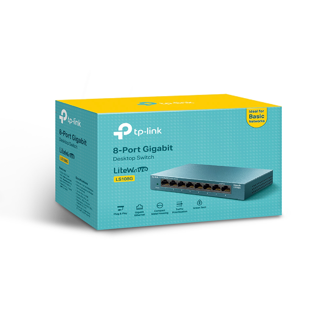 TP-Link LS108G 8-портты 10/100/1000 Мбит/с коммутатор