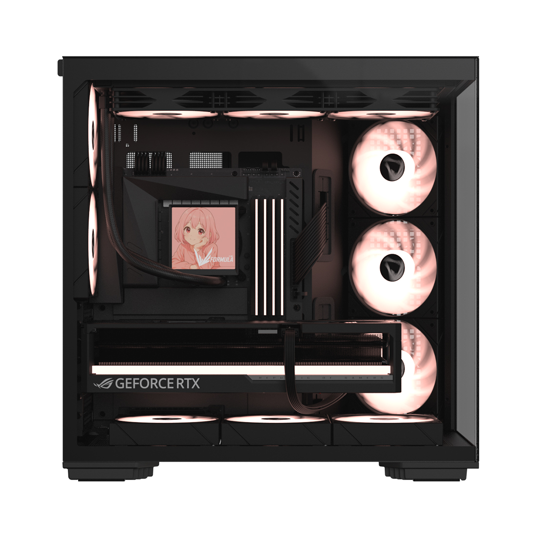 Компьютерлік корпус Formula V Crystal Z7 PA Black