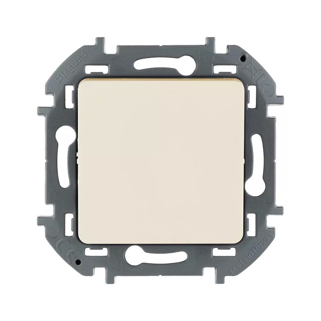 Переключатель одноклавишный, Legrand, 673651, Inspiria с/у 10 А ~250В безвинтовые зажимы слоновая кость