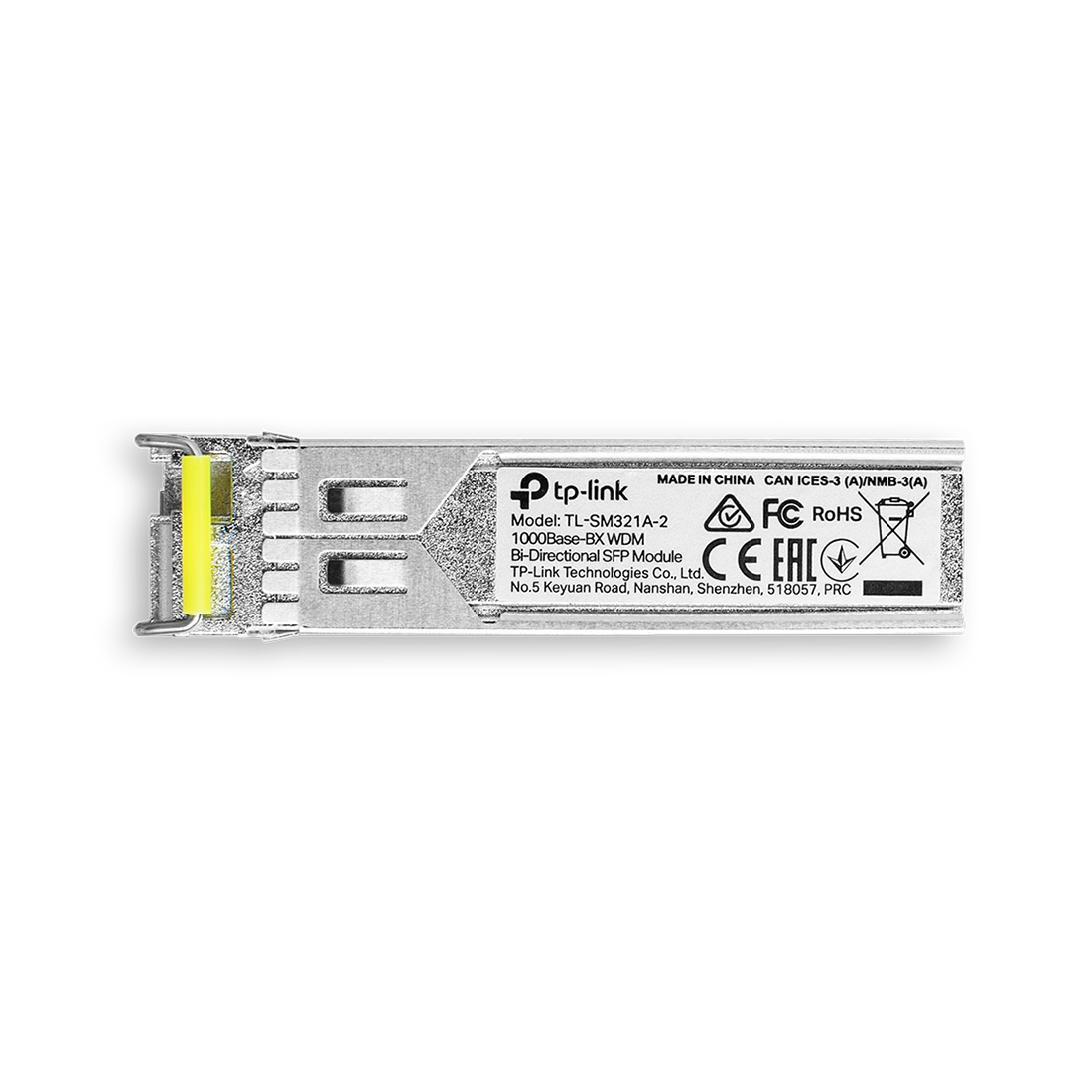 Трансивер, TP-Link, SM321A-2, LC коннектор, WDM, TX: 1550 нм, RX: 1310 нм, Simplex, Одномодовый, 2км
