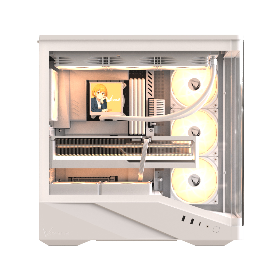 Компьютерный корпус Formula V Crystal U9 PA White