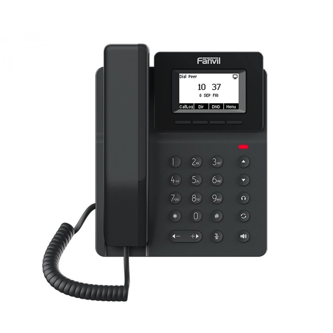 IP-телефон, Fanvil, V50G, 2 линии SIP, 2xGbE PoE, дисплей 132*64, конференц-связь на 6 участников, Opus+IPV6, блок питания в комплекте