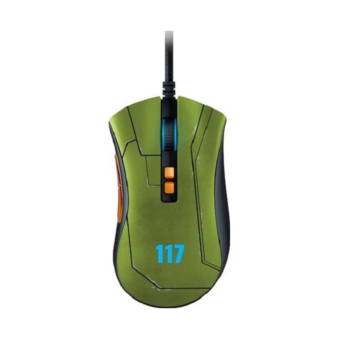 Компьютерная мышь, Razer ,DeathAdder V2, RZ01-03210300-R3M1, Игровая, Оптическая, до 20 000dpi, 8 кнопок, Razer Chroma™ RGB подсветка с реальными 16,8 млн настраиваемыми цветами, Проводная, USB, 82 г Зеленая