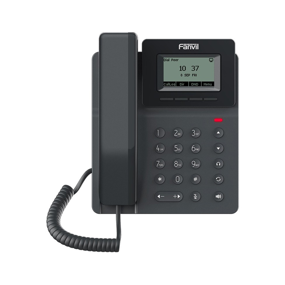 IP-телефон, Fanvil, V50P, 2 линии SIP, 2xFE PoE, дисплей 132*64, конференц-связь на 6 участников, Opus+IPV6, блок питания в комплекте
