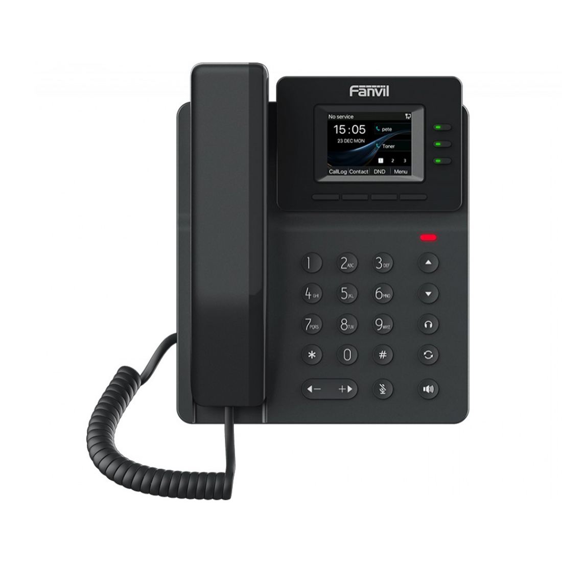 IP-телефон, Fanvil, V60G, 4 линии SIP, 2xGE PoE, цветной экран 320x240, конференц-связь на 6 участников, 6 клавиш DSS, блок питания в комплекте