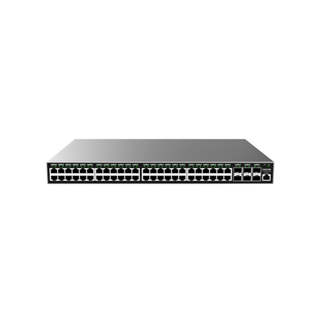 Коммутатор, Grandstream, GWN7806P, Управляемый L2+, 48 портов RJ-45 10/100/1000 Мбит/с, 6 портов SFP+, PoE 802.3 af/at, до 30 Вт на порт, бюджет 400 Вт, стекируемый, Настольный/в стойку