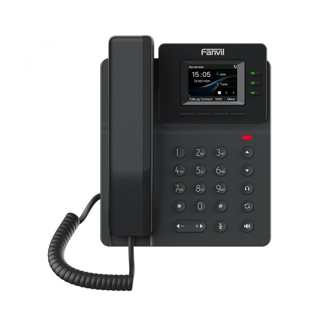 IP-телефон, Fanvil, V60P, 4 линии SIP, 2xFE PoE, цветной экран 320x240, конференц-связь на 6 участников, 6 клавиш DSS, блок питания в комплекте