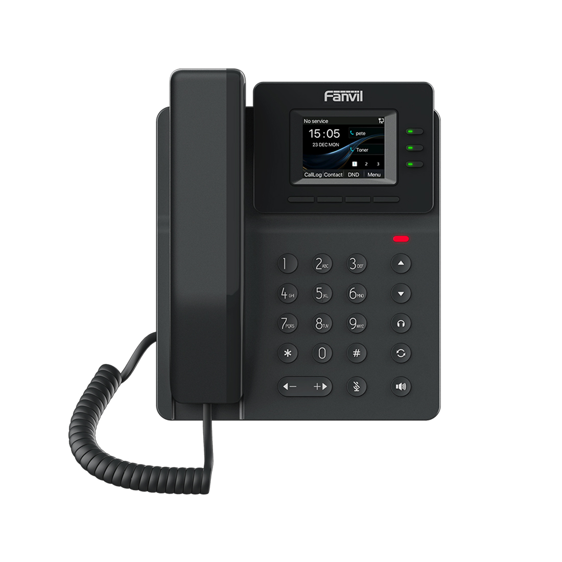 IP-телефон, Fanvil, V60W, 4 линии SIP, Wi-Fi 2,4G/5G, 2xFE PoE, цветной экран 320x240, конференц-связь на 6 участников, 6 клавиш DSS, блок питания в комплекте