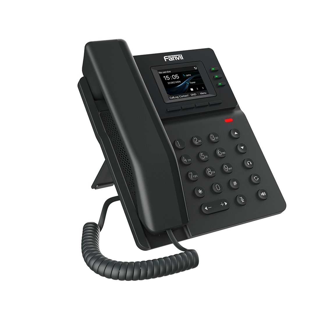 IP-телефон, Fanvil, V60W, 4 линии SIP, Wi-Fi 2,4G/5G, 2xFE PoE, цветной экран 320x240, конференц-связь на 6 участников, 6 клавиш DSS, блок питания в комплекте