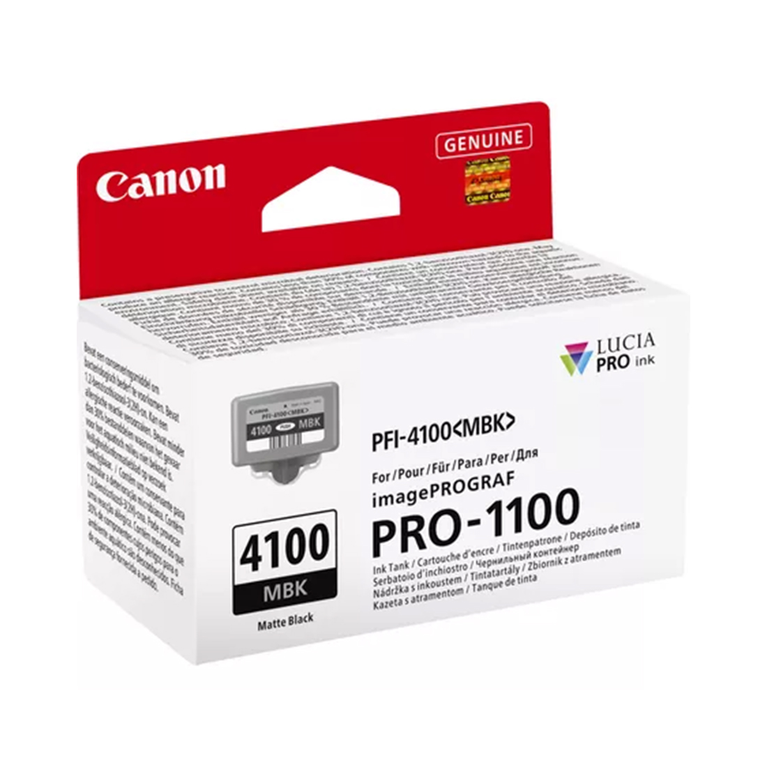 Чернильный картридж Canon PFI-4100 Matte Black 80 мл