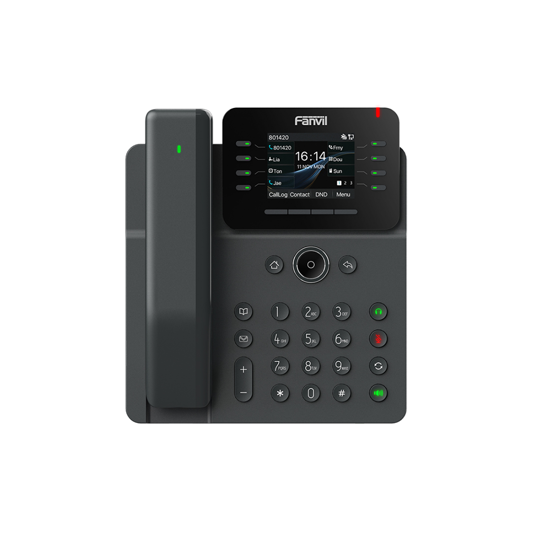 IP-телефон, Fanvil, V62 Pro, 12 линии SIP, 2xGE PoE, bluetooth, цветной экран 320x240, конференц-связь на 6 участников, до 21 DSS клавиши, блок питания в комплекте