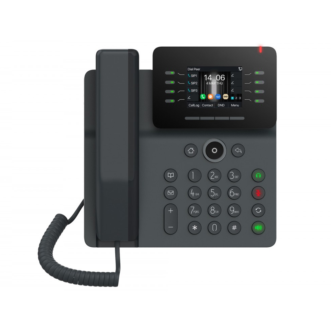 IP-телефон, Fanvil, V63, 6 линии SIP, 2xGE PoE, bluetooth, WIFI, USB, цветной экран 320x240, конференц-связь на 6 участников, до 21 DSS клавиши, блок питания в комплекте