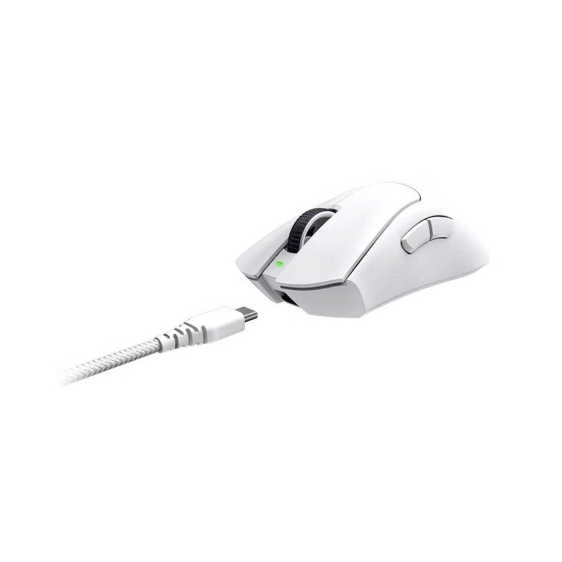 Компьютерная мышь, Razer ,DeathAdder V3 Pro - White, RZ01-04630200-R3G1, Игровая, Оптическая, до 20 000dpi, 8 кнопок, Razer Chroma™ RGB подсветка с реальными 16,8 млн настраиваемыми цветами, беспроводная, USB, 82 г Белая