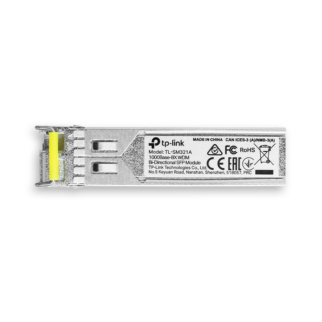 Трансивер, TP-Link, SM321A, 1000Base-BX, Tx:1550 нм, Rx:1310 нм, LC коннектор, WDM, Simplex, Одномодовый, 20 км
