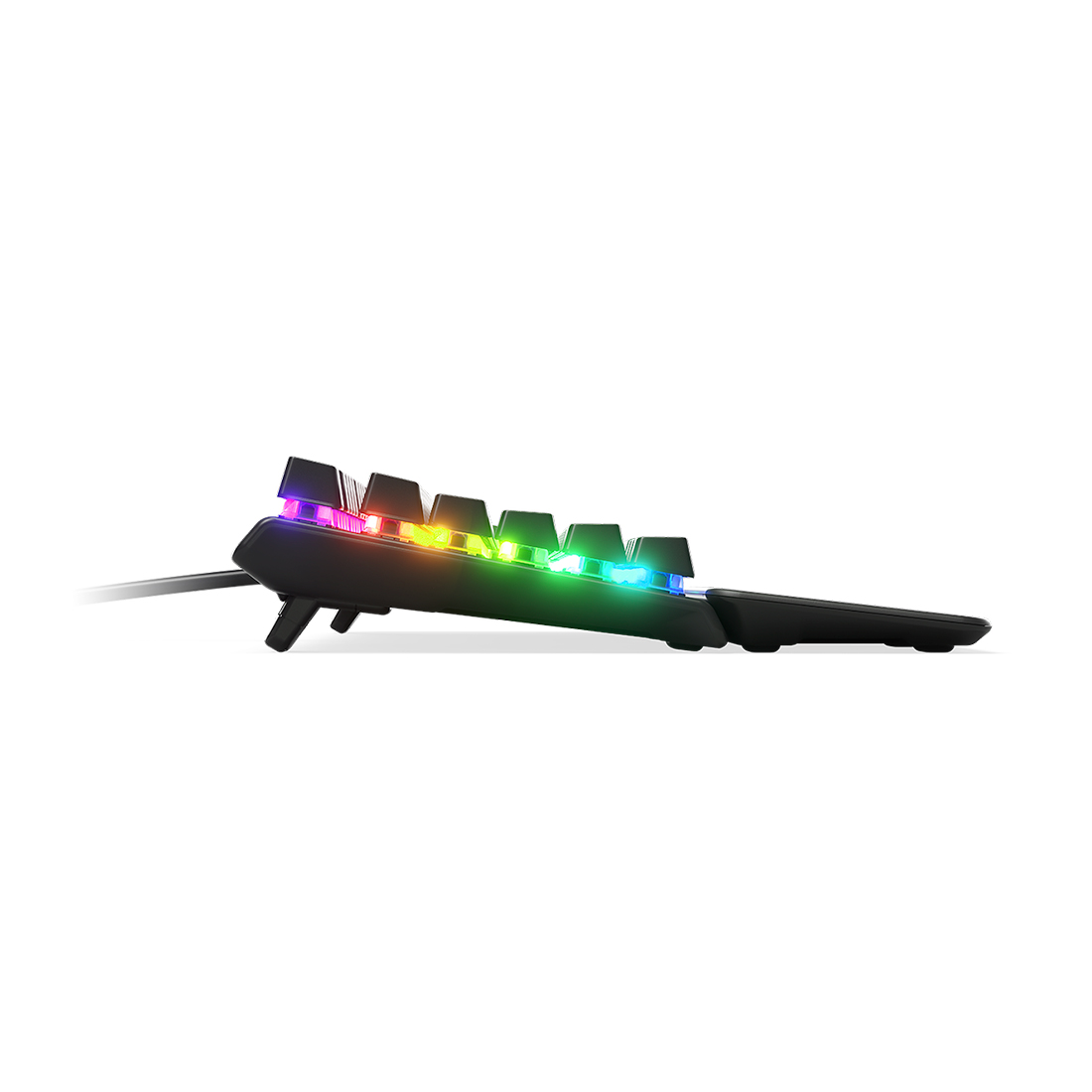 Клавиатура, Steelseries, Apex 7 TKL (Red Switch) US, 64646 Игровая, Механические клавиши QX2, USB, Подсветка RGB, Размер: 160*370*35 мм., Анг/Рус, Чёрный
