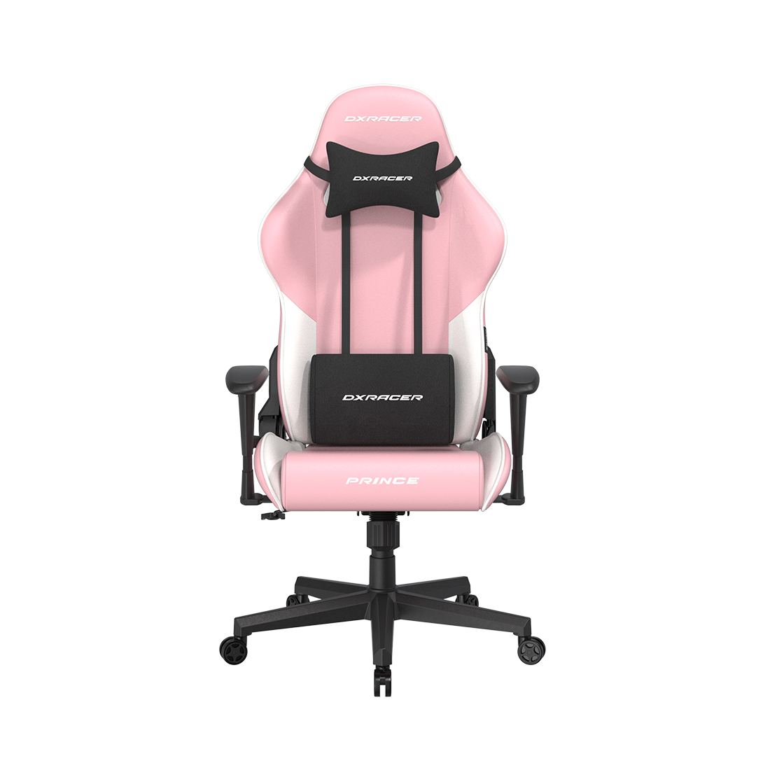 Игровое компьютерное кресло, DX Racer, GC/LPF24LTC/PW, Prince series. Рекомендуемый рост: до 180 см, Рекомендуемый вес: до 90 кг, Эко-кожа, Угол наклона до 135°, 2D подлокотники, Нейлоновая основа кресла, Механизм качания: топ-ган, Розовый