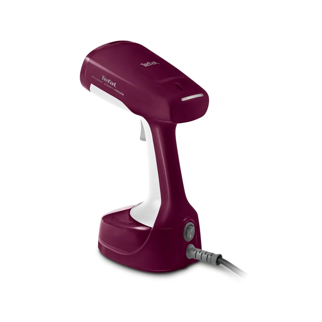 Отпариватель ручной, Tefal, DT7005E0, Мощность 1100 Вт, Подача пара 17 г/мин, Резервуар для воды 150 мл, Время работы 8 мин, Белый-бордовый