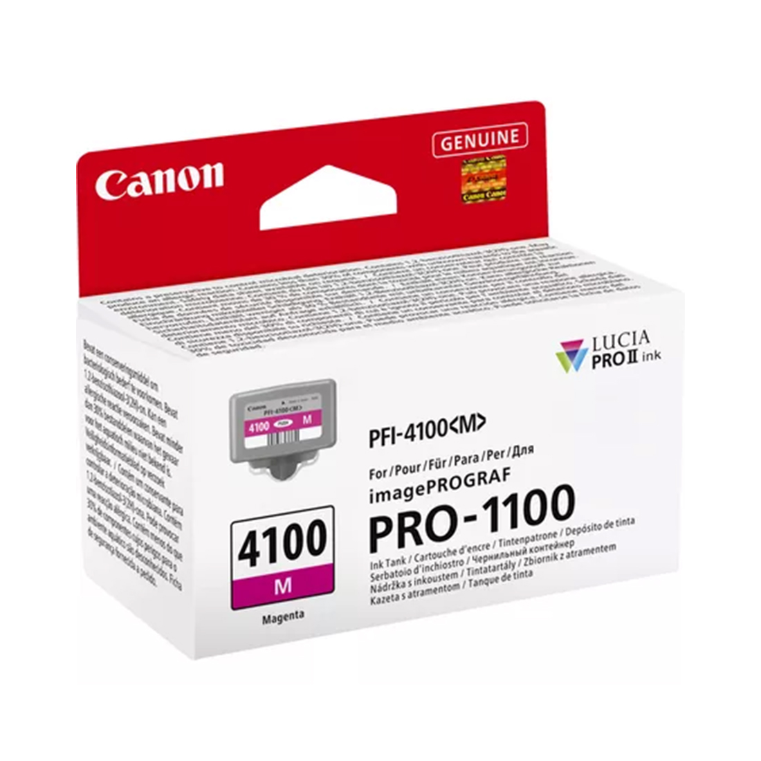 Чернильный картридж Canon PFI-4100 Magenta для imagePROGRAF PRO-1100, 80 мл