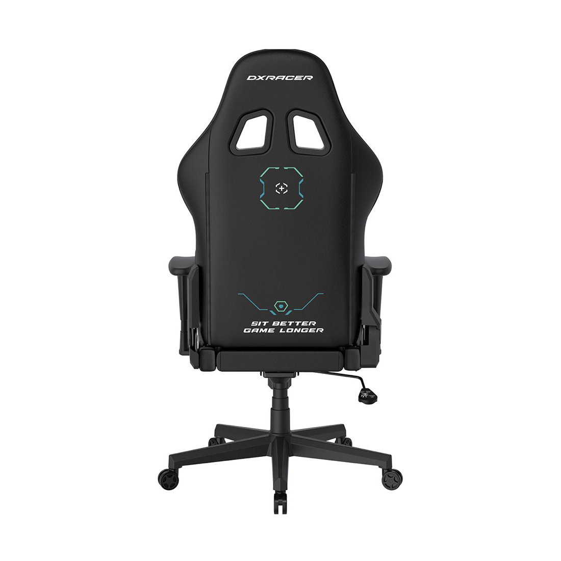 Игровое компьютерное кресло, DX Racer, GC/LPF24LTC/SITBETTERGAMELONGER, Prince series, Рекомендуемый рост: до 180 см, Рекомендуемый вес: до 90 кг, Эко-кожа, Угол наклона до 135°, 2D подлокотники, Нейлоновая основа кресла, Механизм качания: топ-ган, Черный