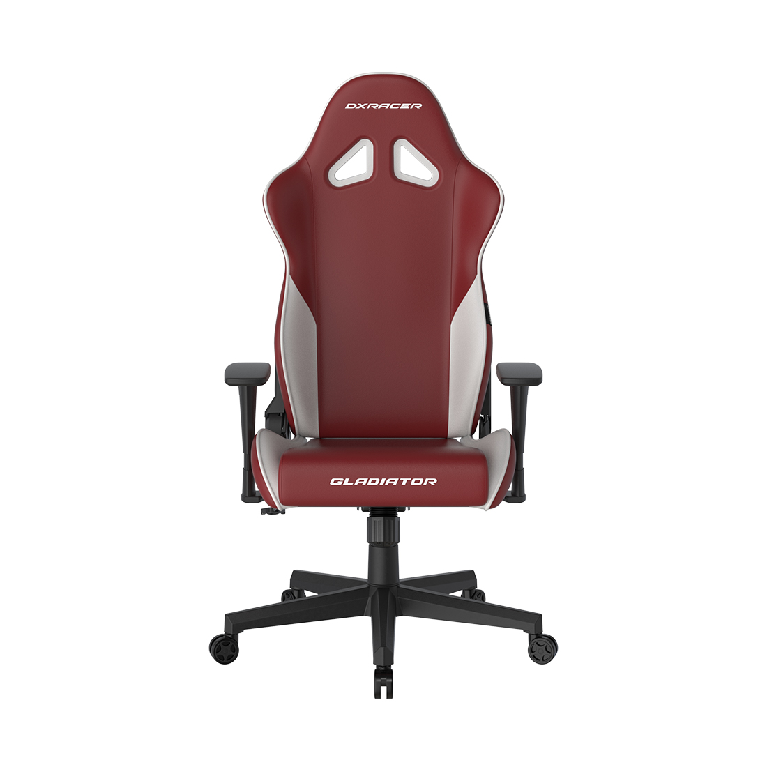 Игровое компьютерное кресло, DX Racer, GC/LGN23LTC/RW, Gladiator series, Рекомендуемый рост: до 190 см, Рекомендуемый вес: до 115 кг, Эко-кожа, Угол наклона до 135°, 3D подлокотники, Нейлоновая основа кресла, Механизм качания: топ-ган, Красно-Белый
