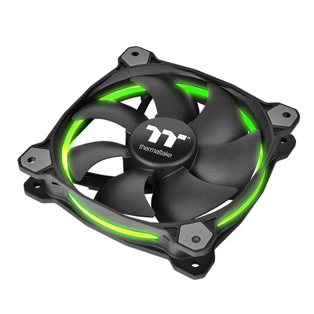 Кулер для компьютерного корпуса,Thermaltake, Riing 12 RGB Sync Edition 3-Fan Pack , CL-F071-PL12SW-A, 120мм вентилятор, 800-1500 об.мин, 18.5-26.4 dB(A), 4Pin, 2510 - 4Pin, 22.14-40.6 CFM, 120х120х25мм, Чёрный