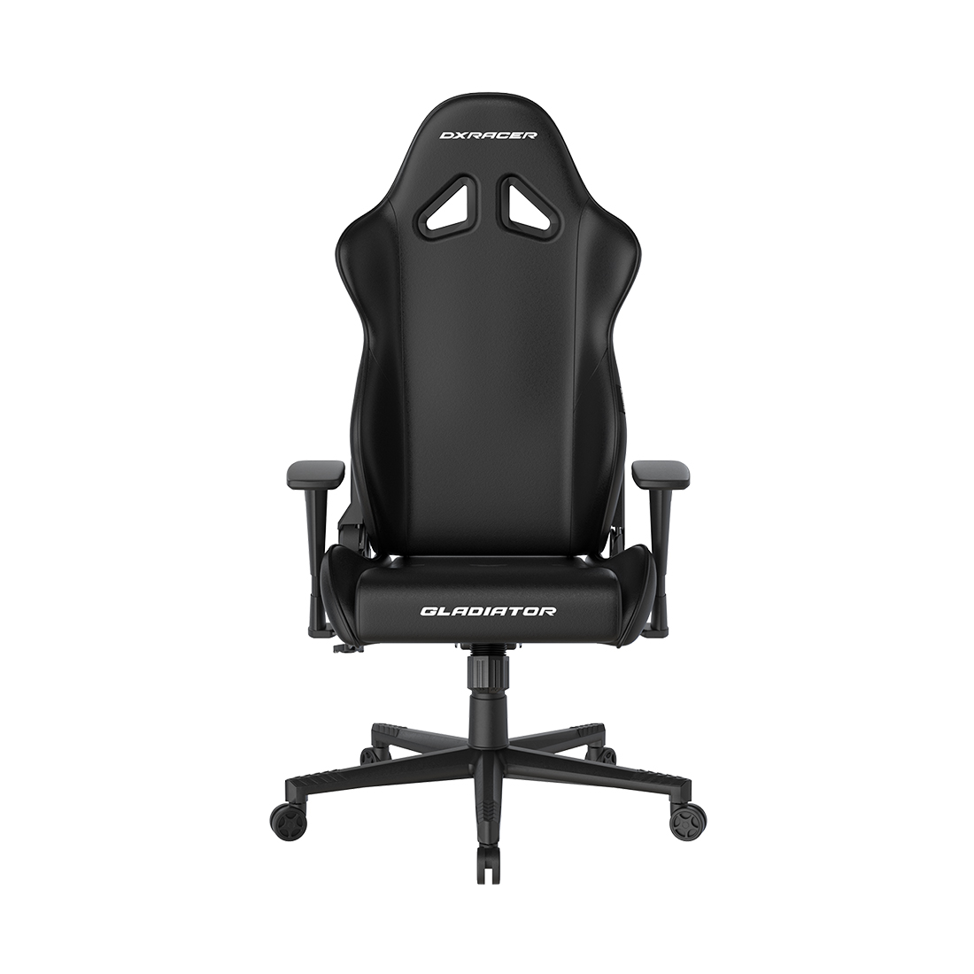 Игровое компьютерное кресло, DX Racer, GC/LGN23LTC/N, Gladiator series, Рекомендуемый рост: до 190 см, Рекомендуемый вес: до 115 кг, Эко-кожа, Угол наклона до 135°, 3D подлокотники, Нейлоновая основа кресла, Механизм качания: топ-ган, Черный