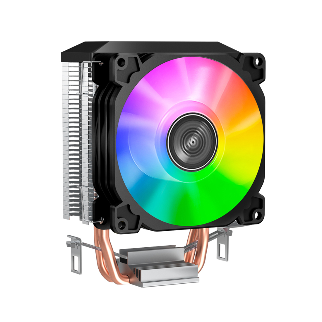 Кулер для процессора, Jonsbo, CR-1200E Black, INTEL: LGA 115X/1200/1700, AMD AM4/AM5, TDP 95W, 92мм, 2000 об/мин, 36,2 CFM, 26.3 dB(A), 3 pin, 93x63x128мм, Чёрный