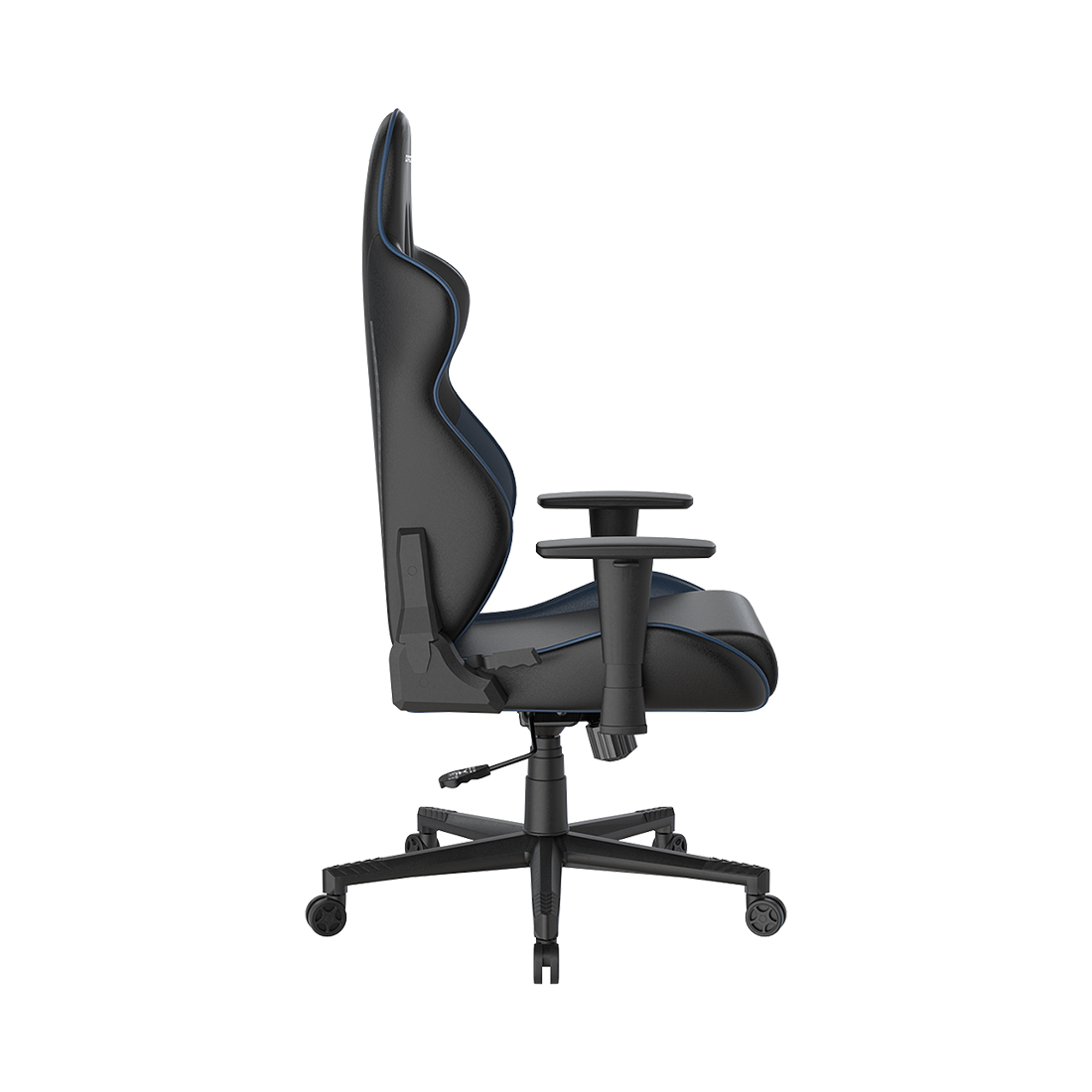 Игровое компьютерное кресло, DX Racer, GC/LGN23LTC/NI, Gladiator series, Рекомендуемый рост: до 190 см, Рекомендуемый вес: до 115 кг, Эко-кожа, Угол наклона до 135°, 3D подлокотники, Нейлоновая основа кресла, Механизм качания: топ-ган, Черно-синий