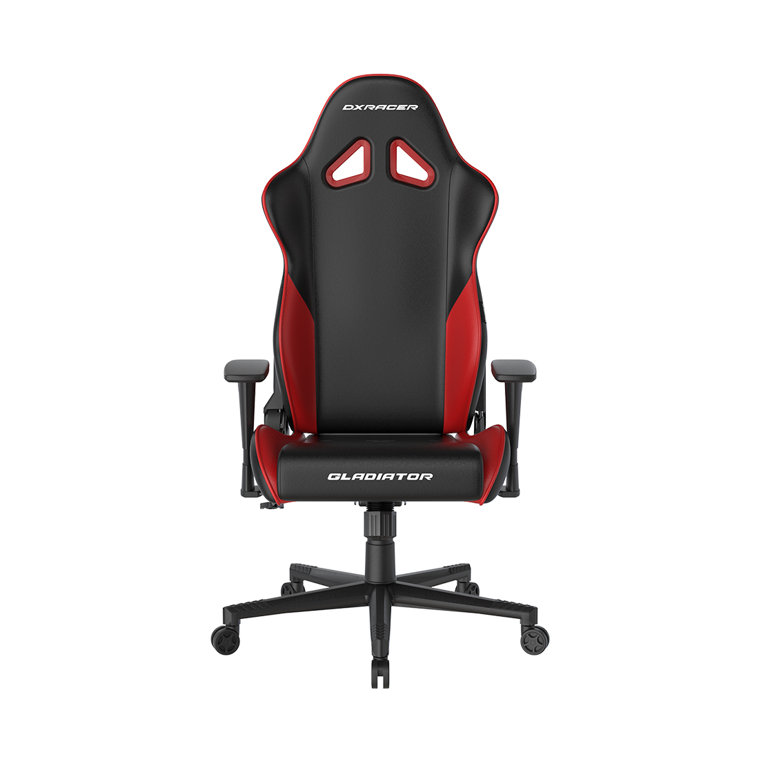 Игровое компьютерное кресло, DX Racer, GC/LGN23LTC/NR, Gladiator series, Рекомендуемый рост: до 190 см, Рекомендуемый вес: до 115 кг, Эко-кожа, Угол наклона до 135°, 3D подлокотники, Нейлоновая основа кресла, Механизм качания: топ-ган, Черно-Красный