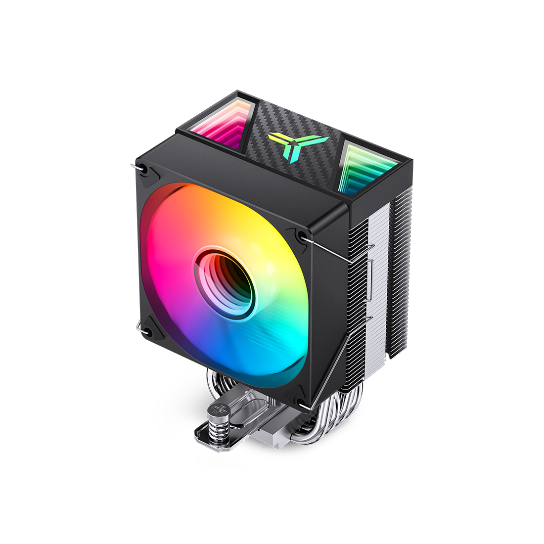 Кулер для процессора, Jonsbo, CR-1400 V2(ARGB), CR-1400 V2(ARGB) Black, INTEL LGA: 1700/1200/115X, AMD: AM4/AM5, 92мм, 800-2200 об/мин, 11.95-38.2CFM, 22.3-33.8 dB(A), 4 Pin PWM/3 Pin ARGB, 92*70*133мм, Черный