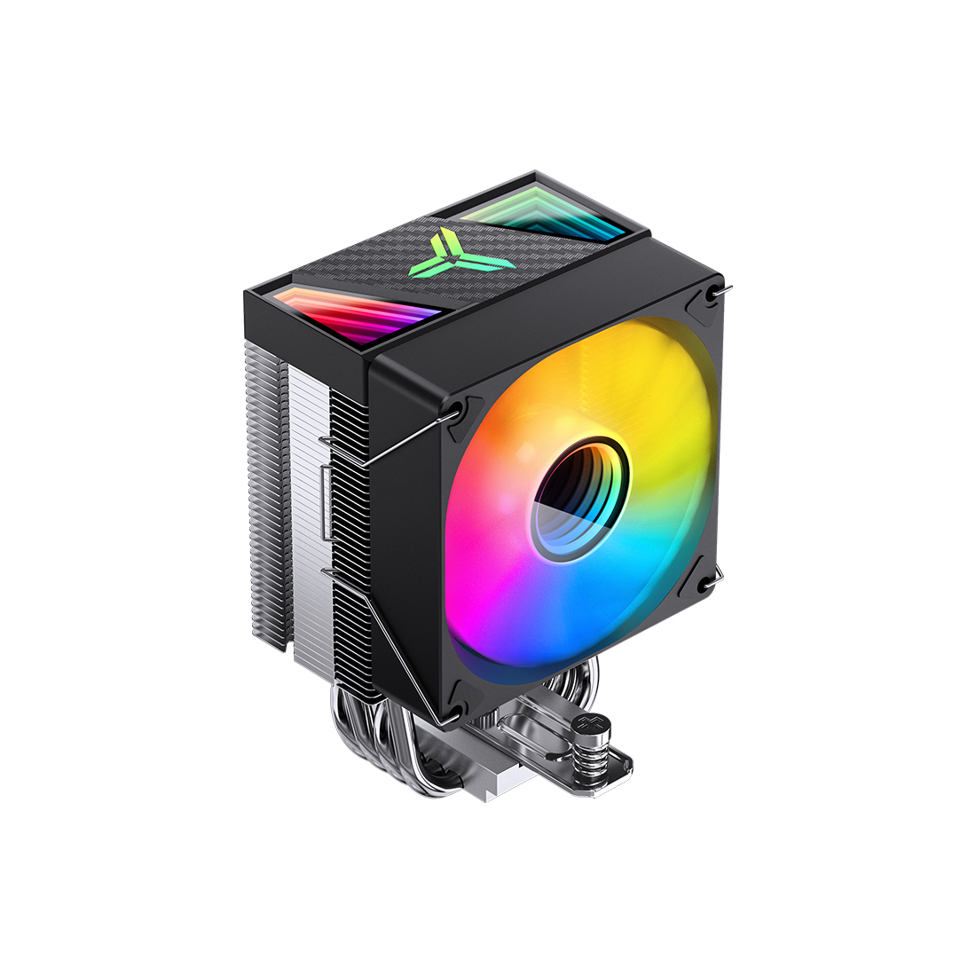 Кулер для процессора, Jonsbo, CR-1400 V2(ARGB), CR-1400 V2(ARGB) Black, INTEL LGA: 1700/1200/115X, AMD: AM4/AM5, 92мм, 800-2200 об/мин, 11.95-38.2CFM, 22.3-33.8 dB(A), 4 Pin PWM/3 Pin ARGB, 92*70*133мм, Черный