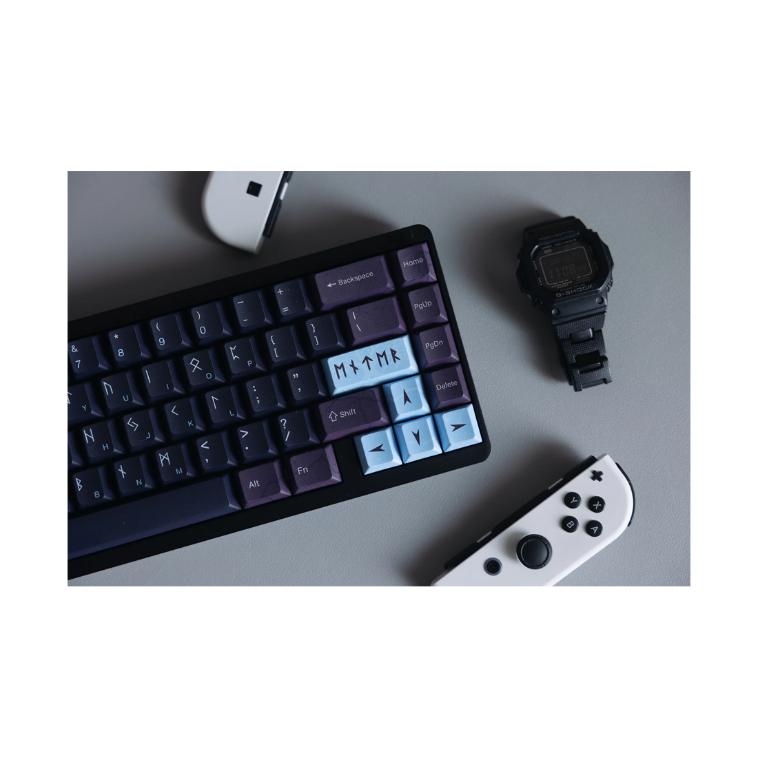 Клавиатура, Varmilo, Asgard Muse 65, A88A112H0A5A06A074, Gateron Varmilo Magnet White, 67 клавиш, Магнитная, Подсветка - RGB, Hot swap - Да, Проводная, Type-C, 375*177*80мм, Англ/Рус, Черный