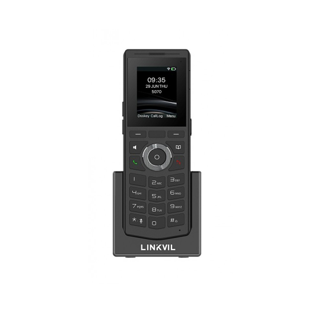 Беспроводной телефон, Linkvil, W610H, DECT, 2 линии SIP, до 700 м, ЖК-дисплей 240x320
