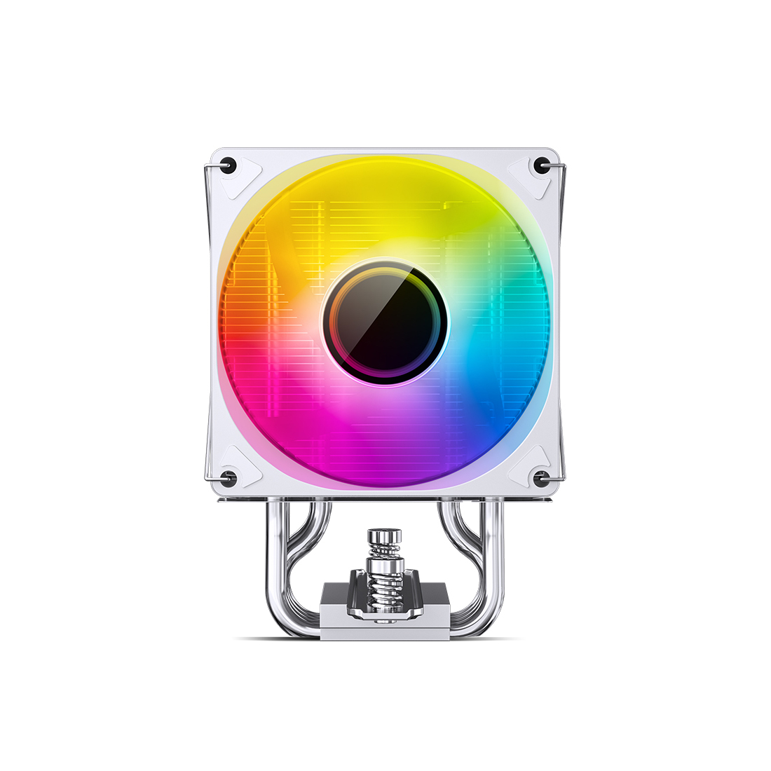 Кулер для процессора, Jonsbo, CR-1400 V2(ARGB), CR-1400 V2(ARGB) White, INTEL LGA: 1700/1200/115X, AMD: AM4/AM5, 92мм, 800-2200 об/мин, 11.95-38.2CFM, 22.3-33.8 dB(A), 4 Pin PWM/3 Pin ARGB, 92*70*133мм, Белый
