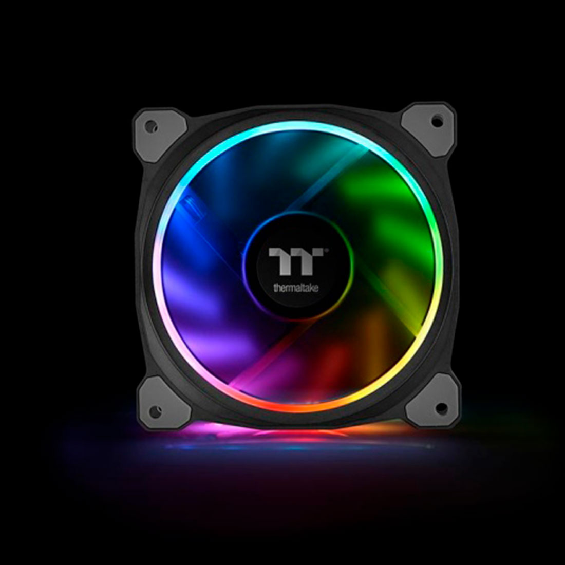 Кулер для компьютерного корпуса,Thermaltake, Riing Plus 14 RGB Radiator Fan TT Premium Edition 3-Fan Pack, CL-F056-PL14SW-A, RGB 140мм вентилятор, 800-1400 об.мин, 9 Pin, 63.19 CFM, 27.2 dB(A), 140х140х25мм, Чёрный