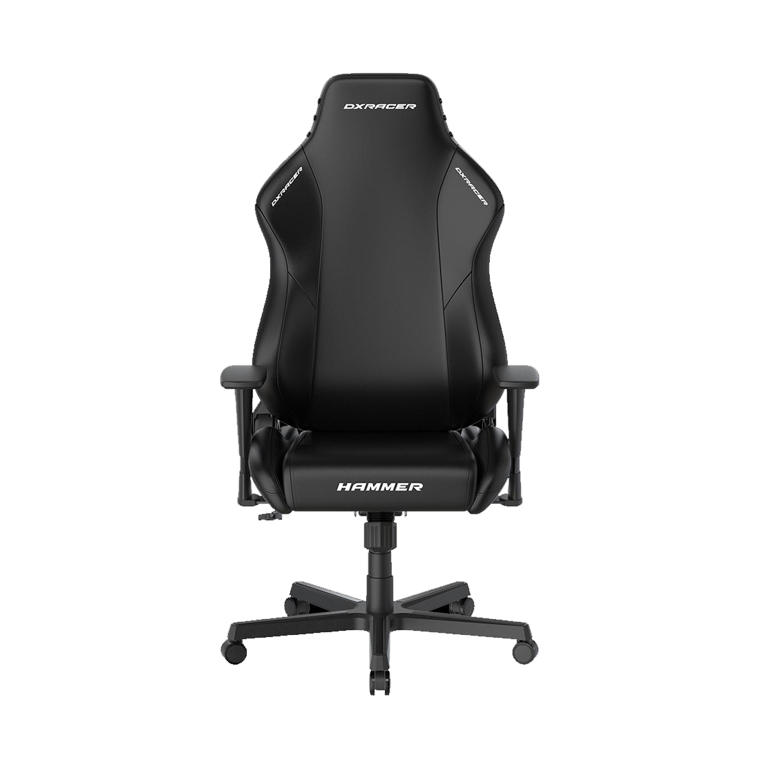 Игровое компьютерное кресло, DX Racer, GC/LHE23LTA/N, Hammer series, Рекомендуемый рост: до 190 см, Рекомендуемый вес: до 115 кг, Эко-кожа, Угол наклона до 135°, 3D подлокотники, Нейлоновая основа кресла, Механизм качания: топ-ган, Черный