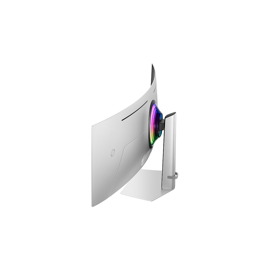 Монитор Samsung 49" Odyssey OLED G9 LS49DG932SIXCI, Изогнутый (1800R), 51201440 (DQHD), OLED, 240 Гц, 32:9, 250 кд/м, 1000000:1, 0.03 мс (GTG), 178/178, 1 млрд., DP1, HDMI1, Micro HDMI1, USB-C3 (1 upstream + 2 downstream), HDR10/HDR10+ Gaming, FreeSync Premium Pro, G-Sync Compatible, Динамики отсутствуют, VESA 100100 мм, Регулировка высоты/наклона, кабели HDMI/DP/USB-C в комплекте, Серебряный.
